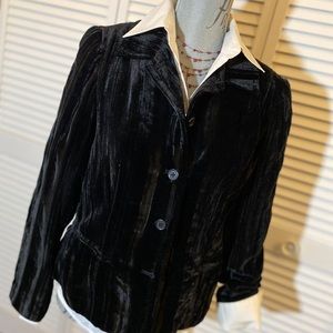 💞💞Coldwater Creek Black Velvet Blazer NWOT